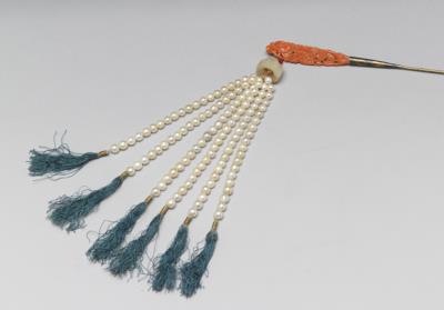 图片[2]-Coral, pearl, and jade dangling ornament, Qing dynasty (1644-1911)-China Archive